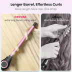 1/2 Inch Curling Wand for Long Hair, Extra Long Barrel Ceramic Half Inch Curling Wand, 7 Adjustable Heats, 110-240V Dual Voltage Small Barrel Curling Iron Wand, 60 Minutes Auto Shut Off