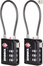 Brinks TSA Accepted Indicator Luggage Lock, 2.5 inch Long Shackle, New More by Brinks