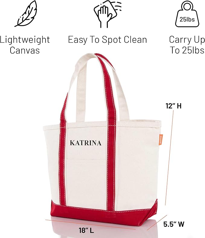 CB STATION Medium Classic Canvas Tote Bag - Image 4