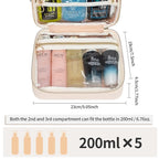CUBETASTIC Clear Makeup Bags, Travel Make Up Organizer Storage Case, Hanging - Image 3