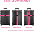 Luggage Straps for Suitcases TSA Approved Travel Belt 4 Pack by Chelmon - Image 5
