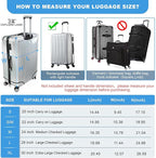 Explore Land Clear Luggage Cover Tough Protector Fits - Image 2
