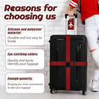 Weewooday 8 Pcs Luggage Straps Suitcase Tags Set - Image 4