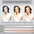 Makeup Bag with Led Mirror, Travel Makeup Organizer with 3 Color Setting - Image 5