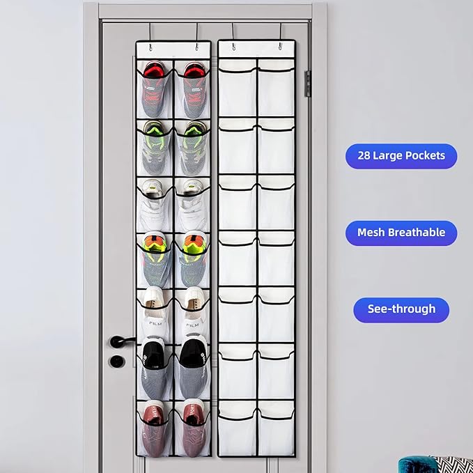 KEEPJOY Over the Door Shoe Organizer, Hanging Shoe Organizer - Image 4