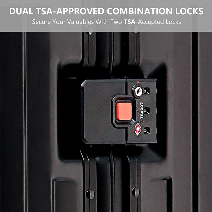 YYW Aluminum Carry-On Luggage Airline Approved Lightweight Suitcase - Image 6