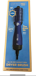Infiniti Pro by Conair The Knot Dr All-in-One Compact Oval Hair Dryer Brush, Sapphire, 700 Watts
