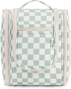 Narwey Small Checkered Hanging Travel Toiletry Bag - Image 2