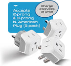 Ceptics African Travel Adapter Set 2 in 1 USA to Africa, S. Africa, Uganda - Image 8