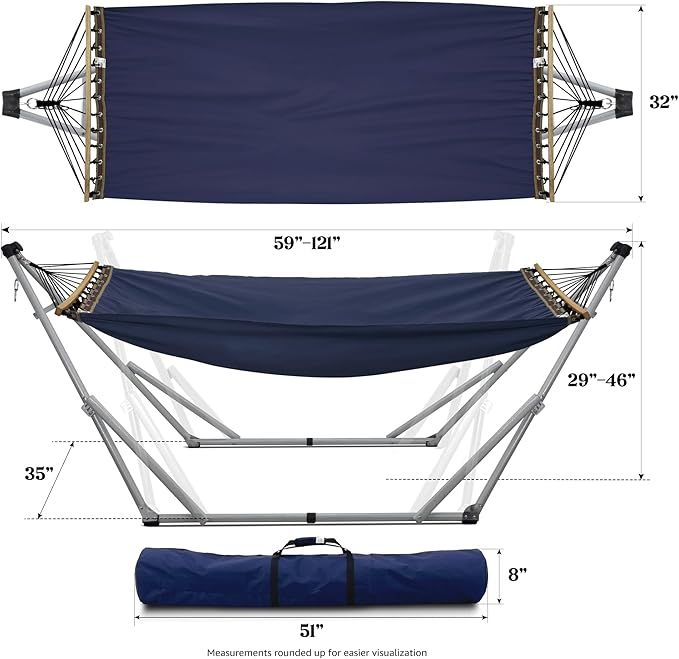 Tranquillo Ultimate Relaxation Portable Hammock Stand, Foldable Hammock Stand - Image 2