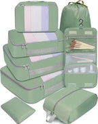 BAGAIL 6 Set/8 Set/10 Set Packing Cubes Various Sizes Packing Organizer by BAGAIL