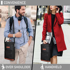 opux Wine Bag 2 Bottle Wine Tote Carrier, Insulated Wine Cooler Bag - Image 6