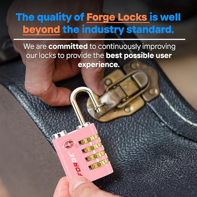 Forge Dual-Opening: Key or Combination Access Lock, TSA Approved Locks - Image 6