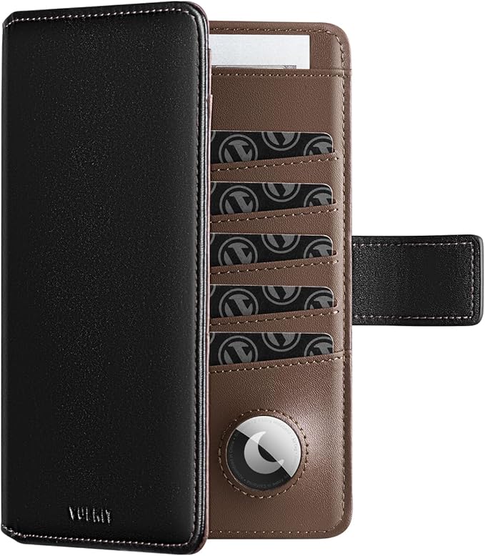VULKIT Passport Holder with Airtag Holder RFID Blocking Passport Wallet Travel by VULKIT