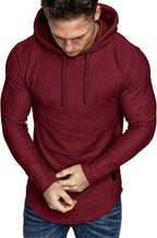 Lexiart Mens Fashion Athletic Hoodies Sport Sweatshirt Solid Color Fleece - Image 2