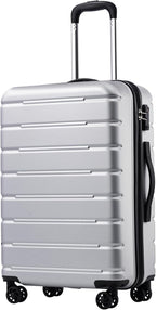 Coolife Luggage Suitcase Carry-on Spinner TSA Lock USB Port Expandable by COOLIFE