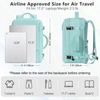 Travel Backpack for Women, Large Carry On Backpack for Travel, Waterproof - Image 2