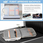 42L Travel Laptop Backpack, Expandable Carry-on Luggage, Anti-Theft Business - Image 2