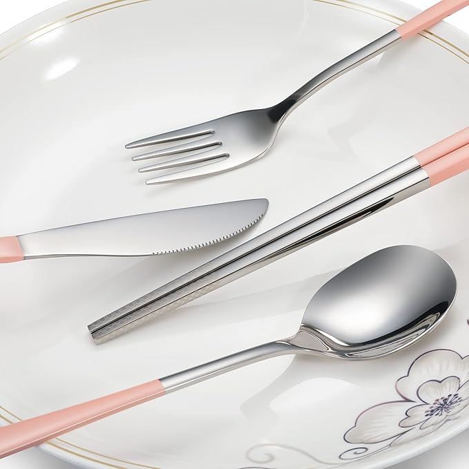 Travel cutlery set, 18/8 stainless steel cutlery, Reusable utensils set - Image 2