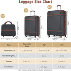 Merax Luggage Set 2 Piece Suitcase Set - Image 3