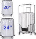 2pcs Clear PVC Suitcase Covers Protectors Transparent Luggage Cover Waterproof by FABULWAY