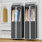 Univivi Garment Bags for Hanging Clothes, 2 Pack Large Clothes Storage Bags - Image 6