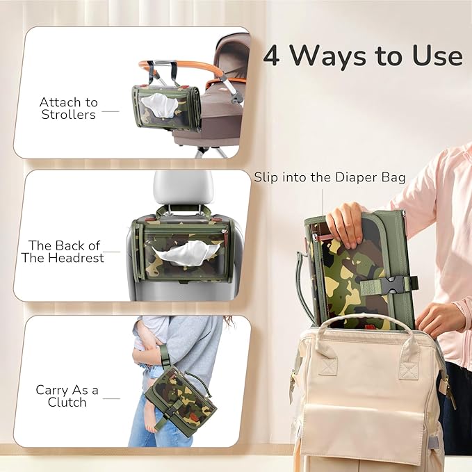 Portable Diaper Changing Pad for Baby, Detachable Travel Changing Pad - Image 6