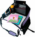Kids Travel Tray for Car Seat- Purple- The Essential Travel Lap Desk by TripleEEEAdventures