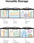 BAGSMART TSA Approved Toiletry Bag, Makeup Cosmetic Pouch Bag - Image 6