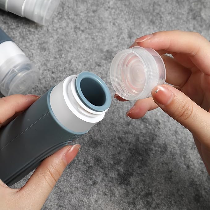 Travel Bottles for Toiletries, 5 Pack TSA Approved Travel Size Containers - Image 2