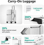 Hard Shell Luggage 24 Inch Travel Luggage, Carry-On Luggage Spinner TSA - Image 4