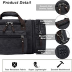 Felipe Varela Duffle Bag for Men, Canvas Expandable Duffel Bag for Travel - Image 7