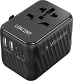 LENCENT Universal Travel Power Adapter, International AC Plug Adaptor by LENCENT