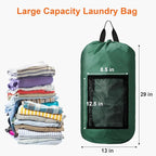 Femuar Laundry Bag Backpack Durable Laundry Bag - Image 2