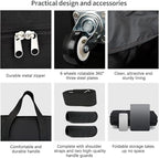 Expandable Foldable Luggage, Rolling Duffle Bag - Image 3