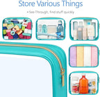 PACKISM Clear Makeup Bag, 2 Pack Upgrade Color-Edged TSA Approved Toiletry Bag - Image 6