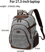 Travel Laptop Backpack 17.3 inch XL Computer Backpack - Image 4