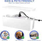 Chouky Cable Organizer Box Set of Three, Power Cover Cord Holder Surge Protector - Image 5