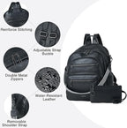 Backpack Purse for Women Laptop Backpack, Leather Travel Backpack Shoulder Bag - Image 5