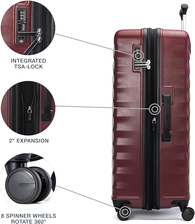 Travelpro Maxlite Air V2 Hardside Expandable Checked Luggage, 8 Spinner Wheels - Image 4