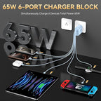 USB C Fast Charger Block, iPhone Charger Fast Charging Blocks 65W Multi Port - Image 4