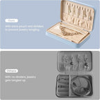 Lolalet Travel Jewelry Case for Women Girls, Travel Jewelry Organizer Box - Image 3