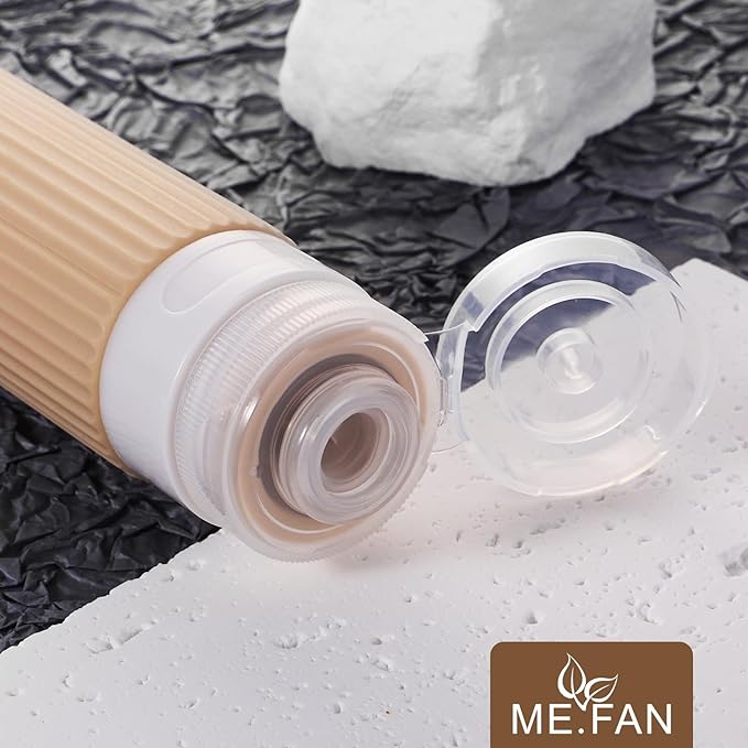 ME.FAN Travel Bottles for Toiletries, TSA Approved 3oz Silicone Journey Size - Image 3
