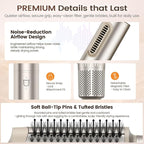 5-in-1 Hot Air Styler & Hair Dryer Brush, 110,000 RPM High-Speed Blow Dryer Brush with Auto-Wrap Curler, All-in-One Air Styling System for Easy Curl, Smooth & Volume