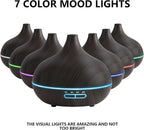 SACATR 550ml Oil Diffuser with 15x10mL Essential Oils, Ultrasonic Technology, Remote Control for Home Office
