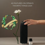AromaTech Ambience Scent Diffuser for Essential Oil Blends & Fragrances – Waterless Scent Machine w/Bluetooth for Home, Bathroom Boutiques, Hotel, Spa – Charcoal with 60 ml Oil
