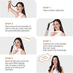 6 in ONE Hair Dryer Brush, Blow Dryer Curling Wand Hair Styling Tools Set, Ionic Hot Air Massage Oval Blowout, Left&Right Styler 100-120V