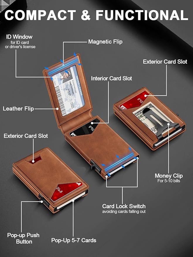 Wallet for Men RFID Wallet - Image 7
