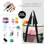 Sandproof Beach Bag with Zipper - Image 3