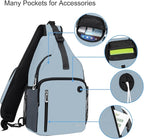 MOSISO Sling Backpack Bag, Crossbody Shoulder Bag Travel Hiking Daypack Chest - Image 3